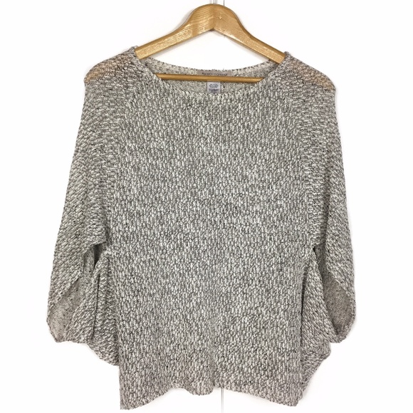 Foreign Exchange Heathered Grey Bat Wing Top - Picture 1 of 6